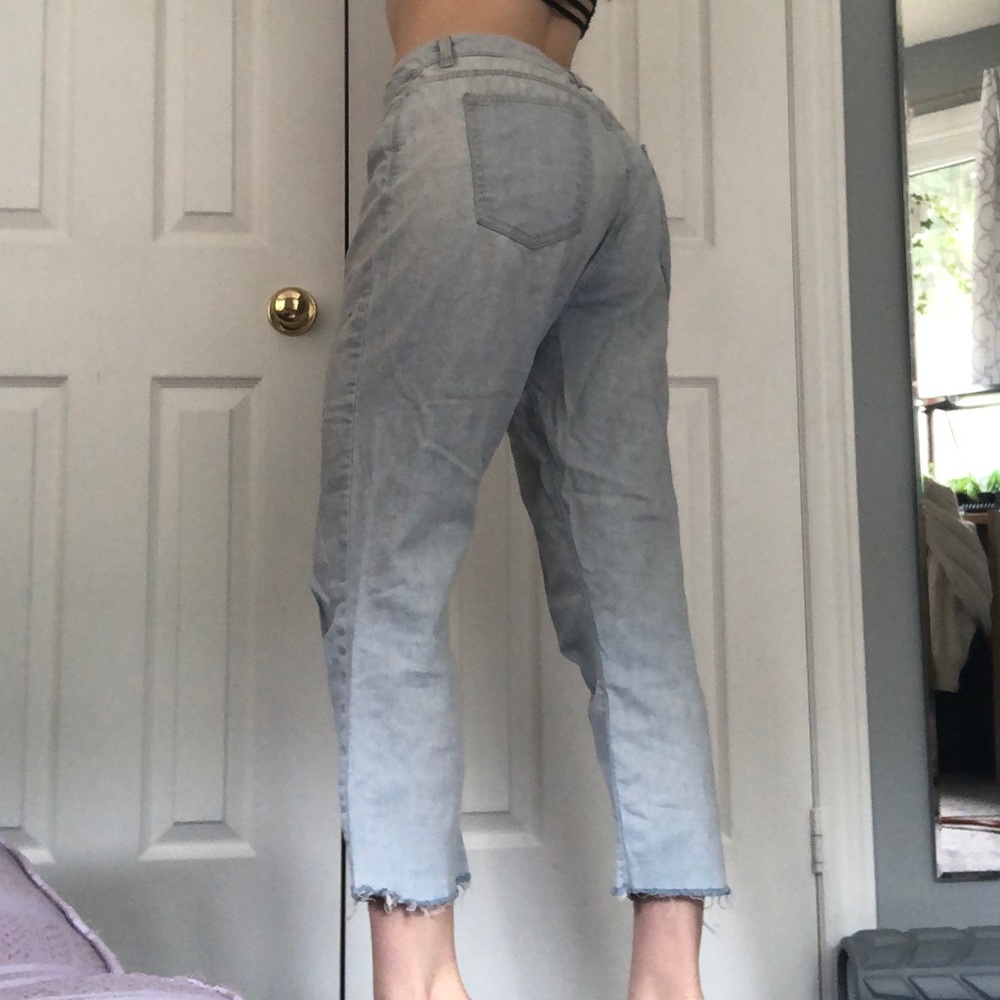 SOLD American Apparel Light Wash Jean Cutoffs